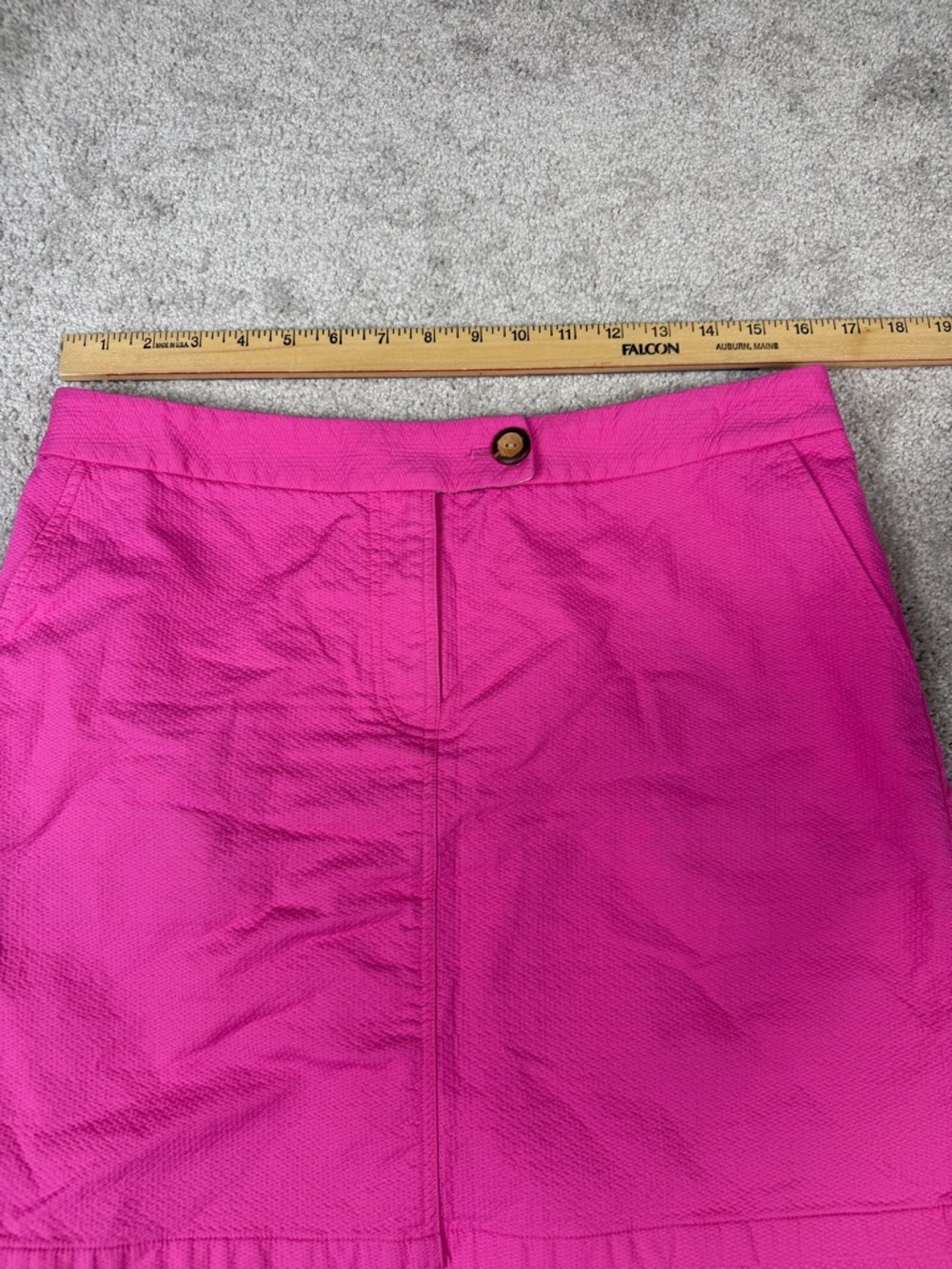 Anthropologie Vanessa Virginia 100% Cotton Pink Mini Skirt Women’s Size 8 - Picture 4 of 8